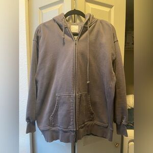 Aritzia TNA zipup hoodie in charcoal. Size 2. $40 OBO.